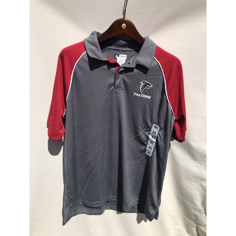 Mens NFL Apparel Atlanta Falcons Polo Football Jersey Shirt Size Xl